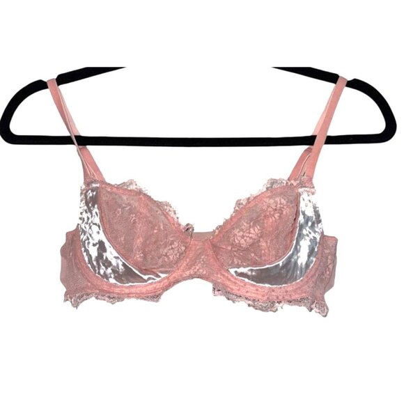 Victoria Secret Other - Victorias Secret Dream Angels Non Padded Push Up Bra 36B Lace Pink Velvet